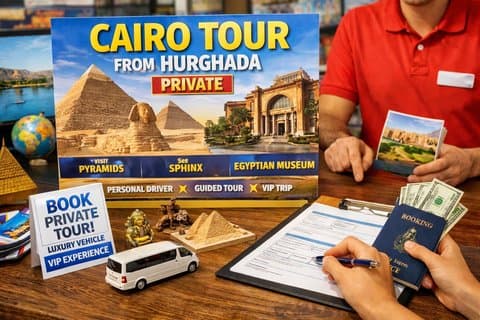 Excursão privada ao Cairo a partir de Hurghada com o Grand Egyptian Museum