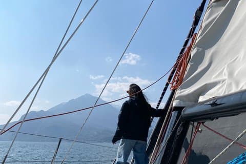 Zeiltocht op het Comomeer