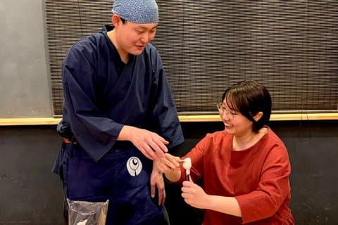 Atelier d'art des bonbons à Tokyo Asakusa Ameshin