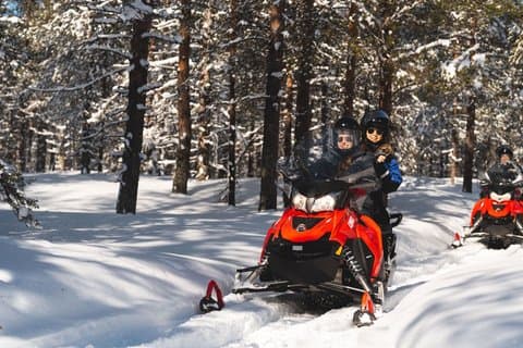 Arctic Circle Snowmobile Safari för nybörjare i Rovaniemi