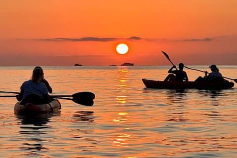 Sunrise Kayak Tour with Snorkeling and Coffee Experience