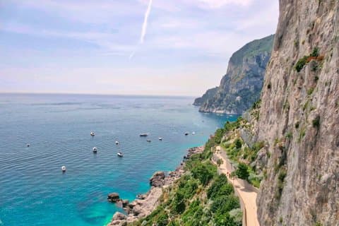 Capri helgedag privat båttur med svømmestopp og lunsjpause