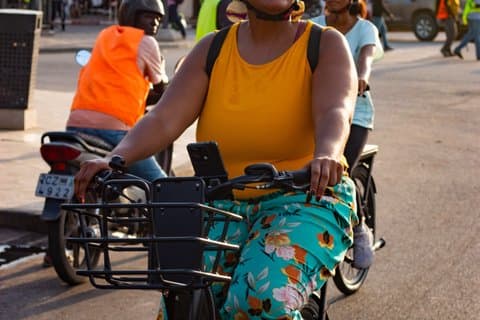 Guidet elcykeltur i Cotonou