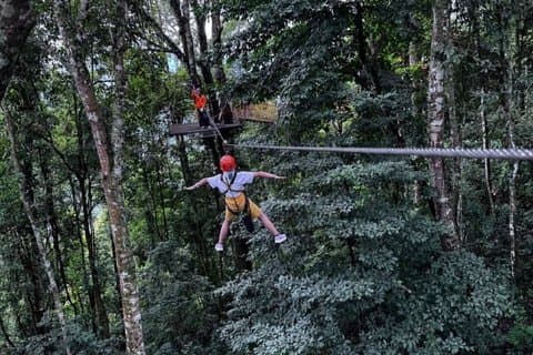 Vang Vieng Day Tour: Zipline, vandhule, kajak og blå lagune 3