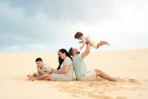 Las Dunas Privat fotosession ved solnedgang
