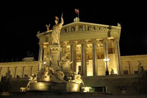 Panoramic Wien natt tur Oldtimer klassisk bil