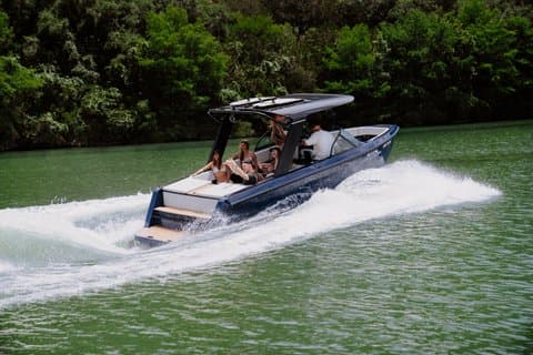 25ft Private Fully Electric Boat Charter on South Lake Tahoe