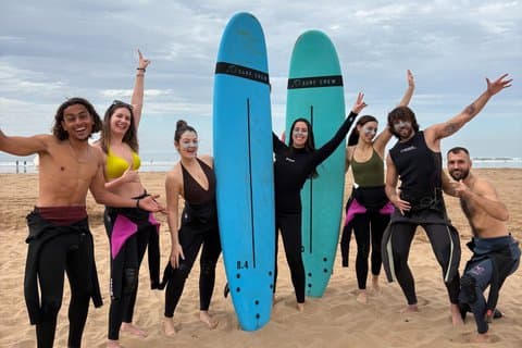 Surf lesson in Taghazout, Tamraght with Wayva Surf