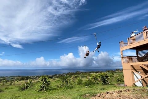 Aquaball och Zipline Combo äventyr i Maui