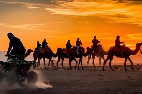Desert Agafay Marrakech Sunset Camel Ride, Dinner Sw Hotel Pickup