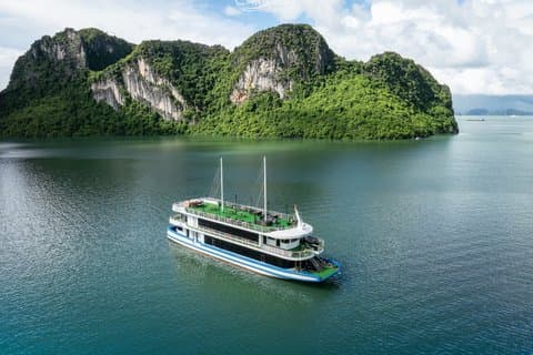 From Tuan Chau Marina: Carnival Luxury Ha Long Bay Day Cruise