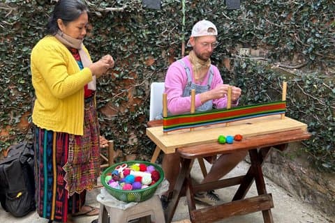 Maak je eigen Backstrap Loom in Antigua Guatemala