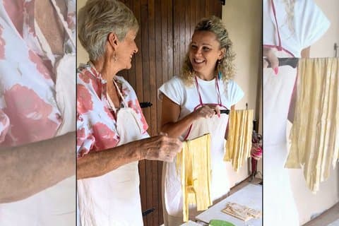 San Gimignano: Pasta-Kochkurs mit Wein und Panorama-Mittagessen