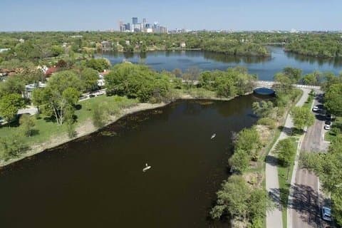 Paddleboard tour of the Minneapolis Chain of Lakes
