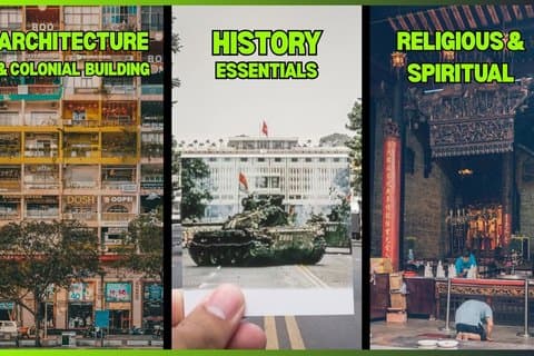 Ho Chi Minh City væsentlige højdepunkter efter tema med guide