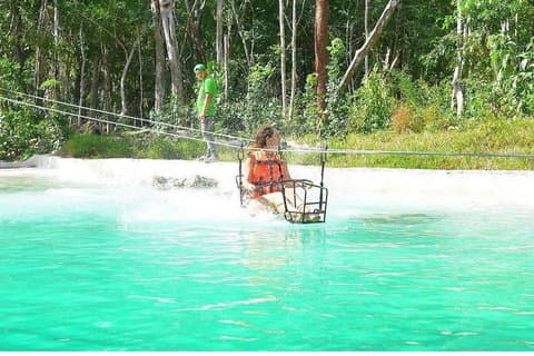 Tulum Jungle 1KM Zipline + ATV + Cenote + Water Zipline & Appel
