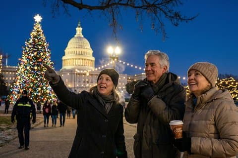 Privat vandretur i Washington med julemarkeder