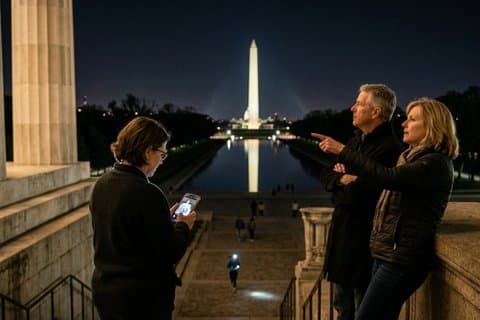 Private Abendtour in Washington mit Denkmälern