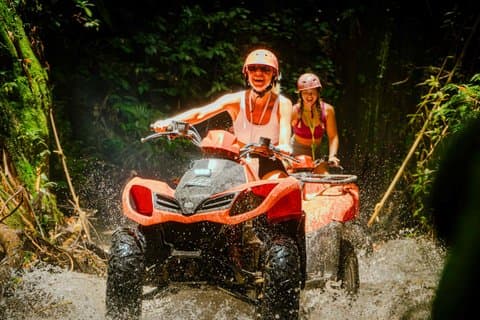 Kuber ATV Ubud Adventure with Tunnel and Waterfall and Rafting