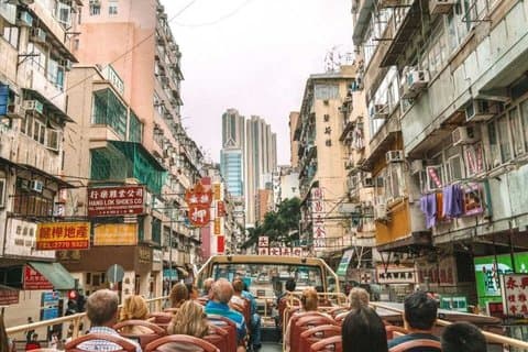 Hongkong Big Bus Obegränsad Hoppa på och hoppa av sightseeingturer