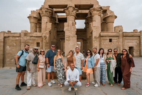 Dagstur til Edfu og Kom Ombo-templerne med bil fra Luxor