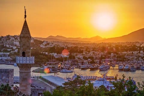 Bodrum Tour privado al atardecer Molinos de viento Vistas a la costa y a la noche