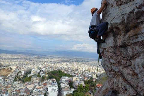 Aventures d'escalade à Athènes