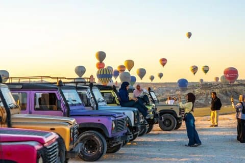 Jeep Safari med soloppgang og solnedgang utsikt fra Cappadocia