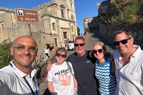 THE PADRINO TOUR - Savoca and Forza d'Agrò aboard the Vintage 80's Minibus
