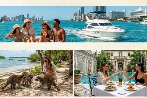 Visite Privée South Beach, Table chez Versace et Croisière Privée