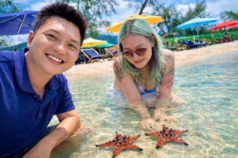 North Phu Quoc Private Tour Starfish Beach und lokale Landschaft