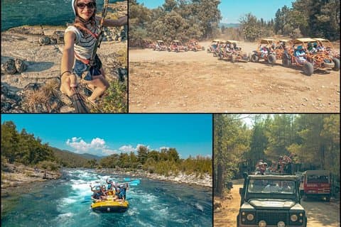 Side Family Rafting Eventyr med valgfrie aktiviteter