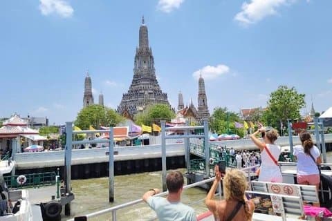 Cultural River Tour at Temples and Flower Market with Guide
