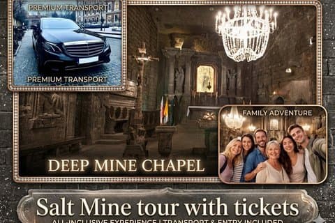 Visite guidée de la mine de sel Wieliczka - Transport partagé avec billets