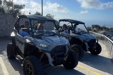 Utforsk sørøstlige Santorini med Buggy Polaris Quad
