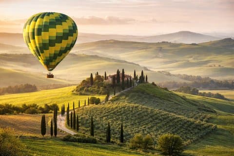 Private Hot Air Balloon to Pienza, Montalcino and Val D'orcia