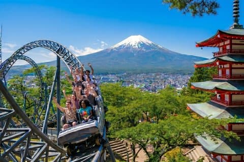 Mount Fuji, Oishi Park, Kawagoe und Fuji-Q Highland von Tokio