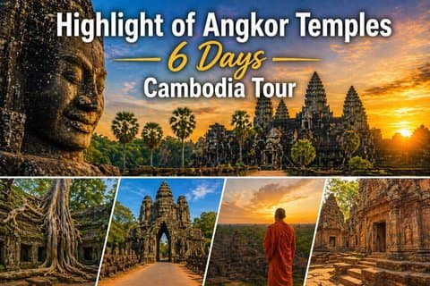 Point culminant de la visite de 6 jours des temples d'Angkor au Cambodge