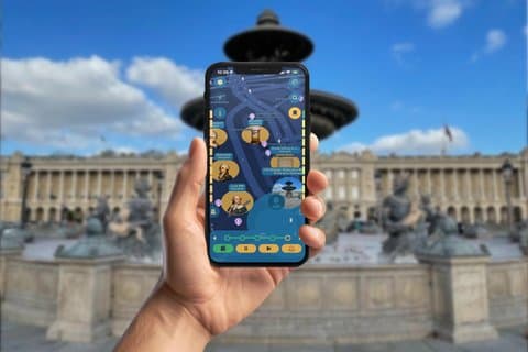 Franska revolutionen Grand Tour GPS App Walking Tour mobilspel