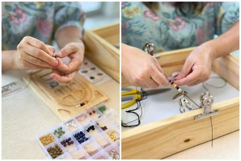 LuckyGem DIY Bracelet Workshop at Gems Gallery Chiang Mai