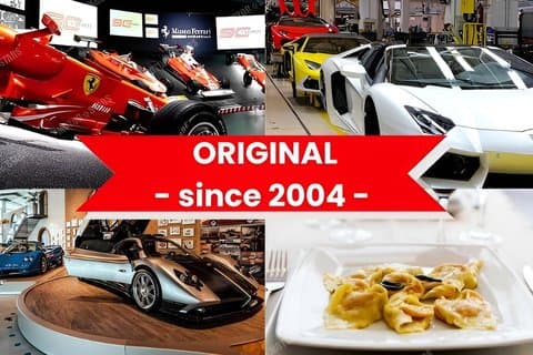 fábrica de Lamborghini, fábrica de Pagani, Ferrari - passeios de carro Italiano
