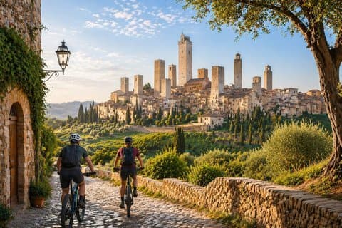 San Gimignano: eBike Tour virtuellt guidad