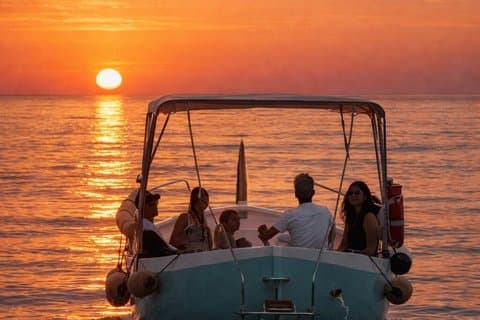 Cinque Terre Sunset Tour by Private Boat with Pesto and Typical Wine
