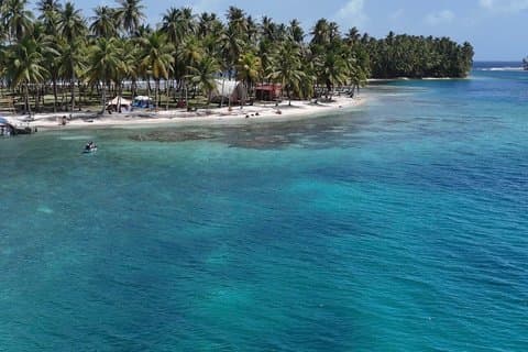 Privat øy i San Blas med glamping og tur