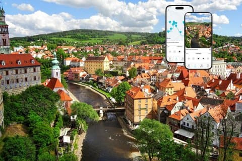 Tour autoguidato di Cesky Krumlov dalle rose ai fiumi e ai reali