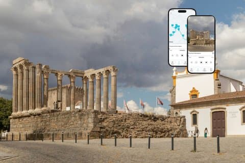 Visita autoguiada de Évora por los romanos, moros y huesos
