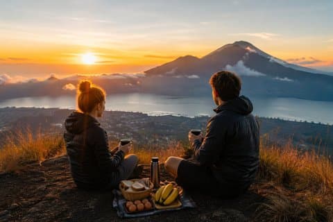 Excursión privada al Monte Batur con traslado al hotel