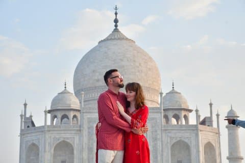 Visite privée du Taj Mahal le même jour au départ de Jaipur