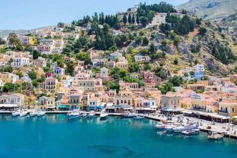 Båttur til Symi Island med svømmestopp ved St George Bay