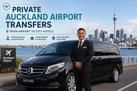 Trasferimento privato dall'aeroporto di Auckland: da/per gli hotel della città in minivan